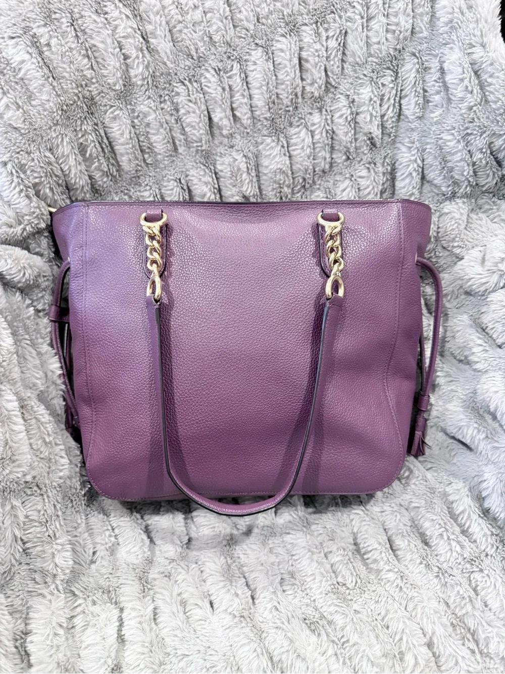 ELLE CHAIN TOTE (COACH F72650) GOLD/BLACKBERRY